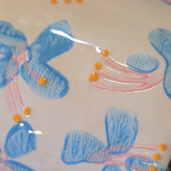 World Market Hand-Painted Floral Mug with Lemon Handle - Picture 5 of 6